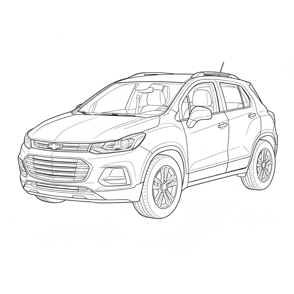2023 CHEVROLET Trax coloring page