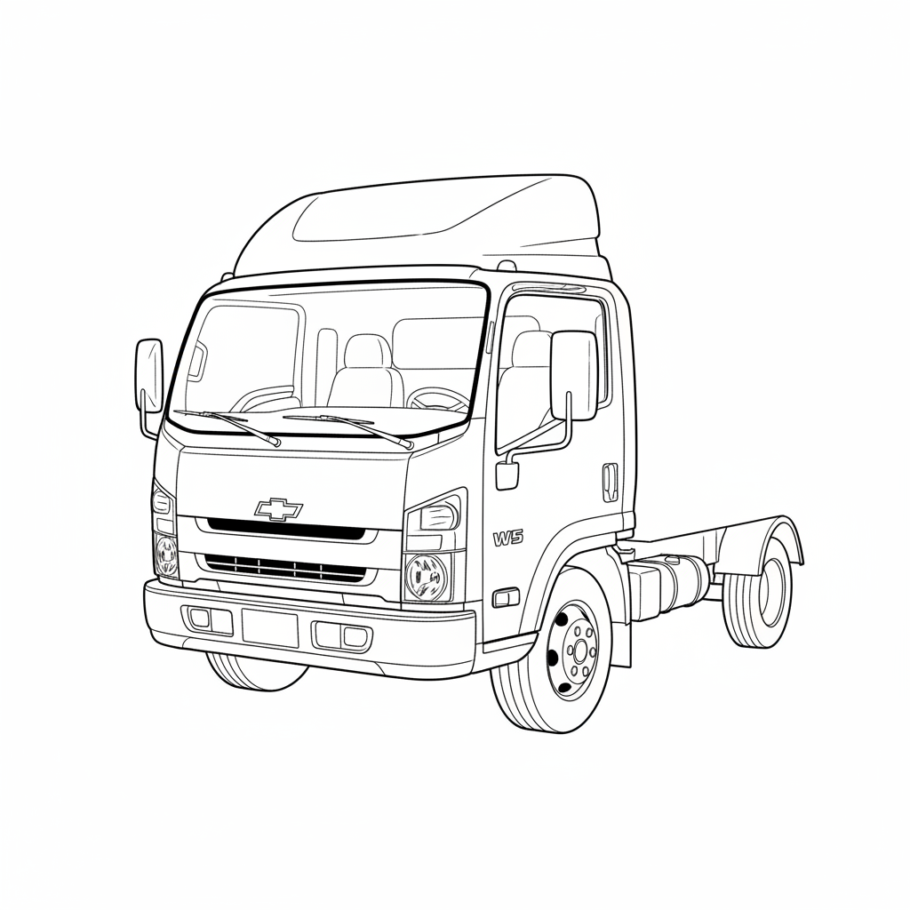 2023 CHEVROLET W5 coloring page