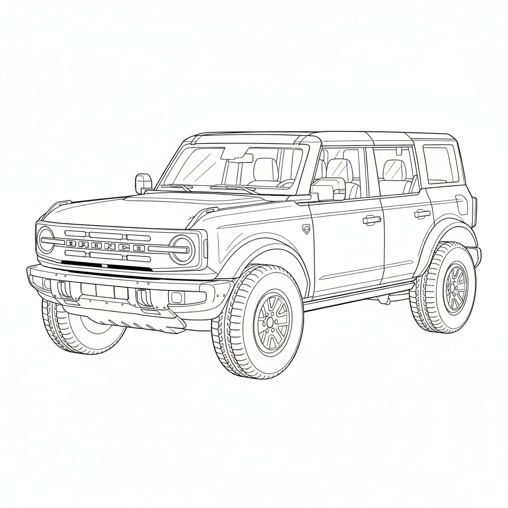 2023 FORD Bronco coloring page