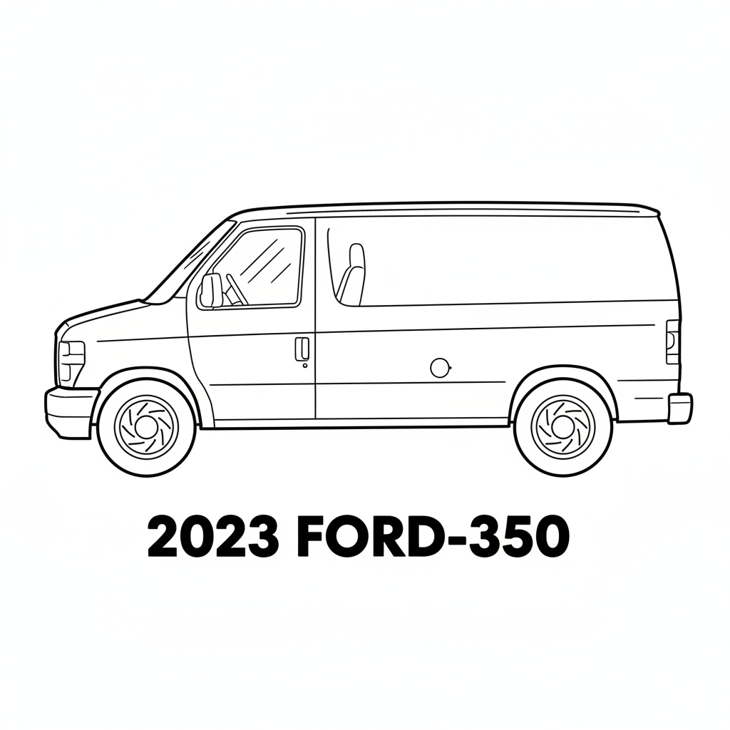 2023 FORD E-350 coloring page