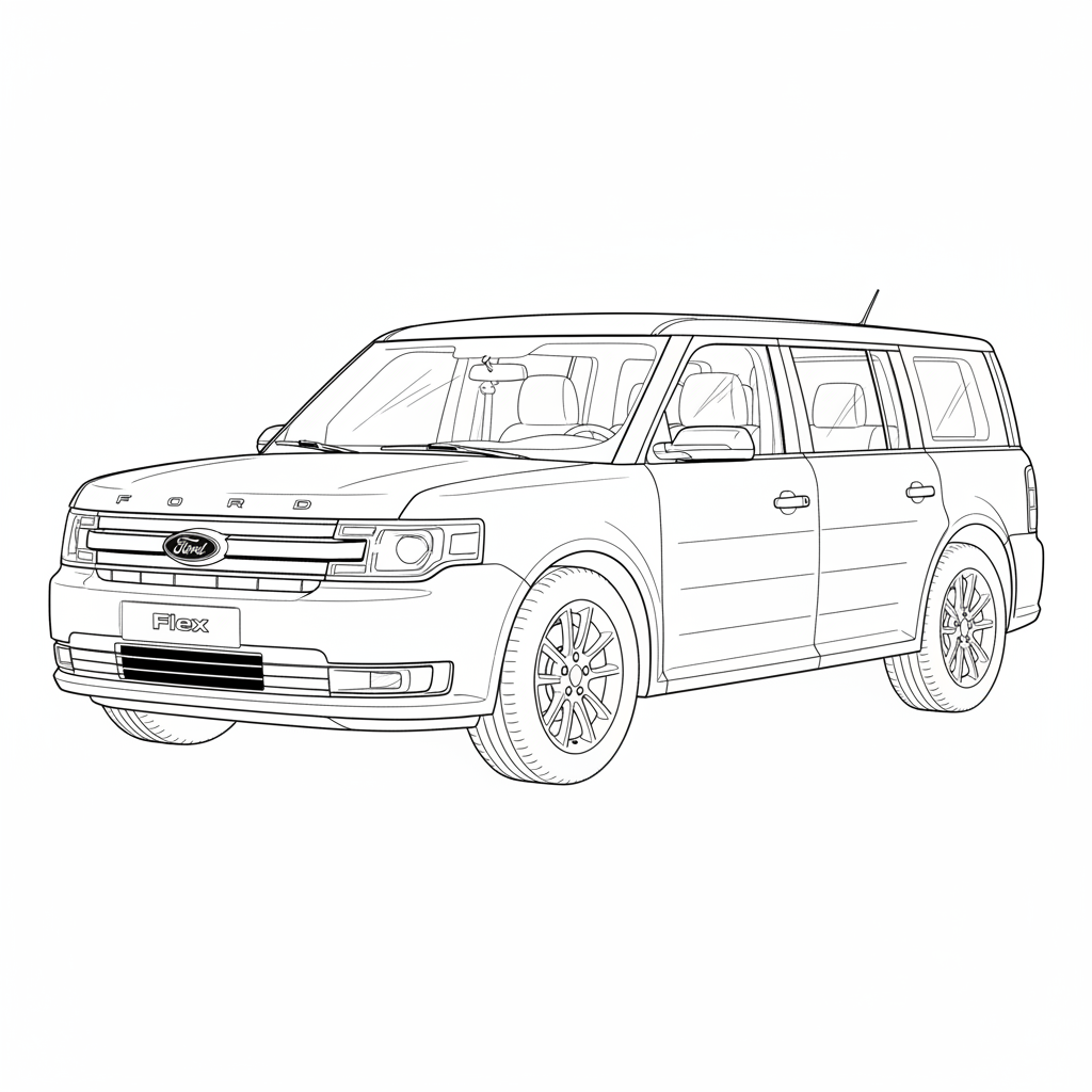 2023 FORD Flex coloring page