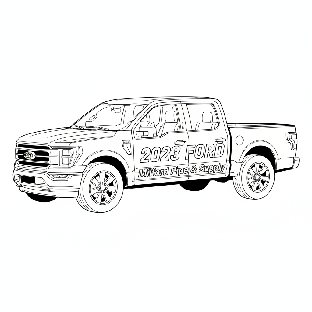 2023 FORD Milford Pipe & Supply coloring page