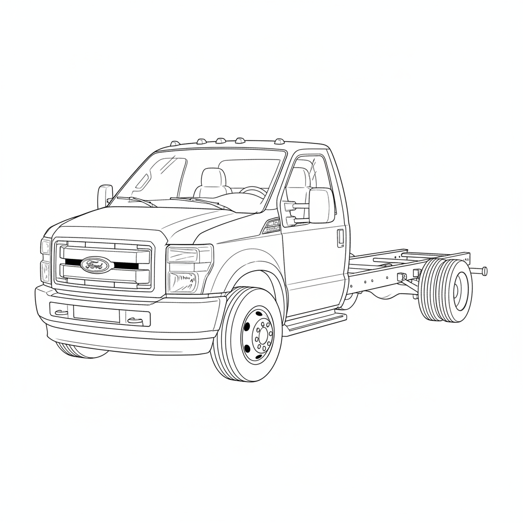 2023 FORD Motorhome Chassis coloring page