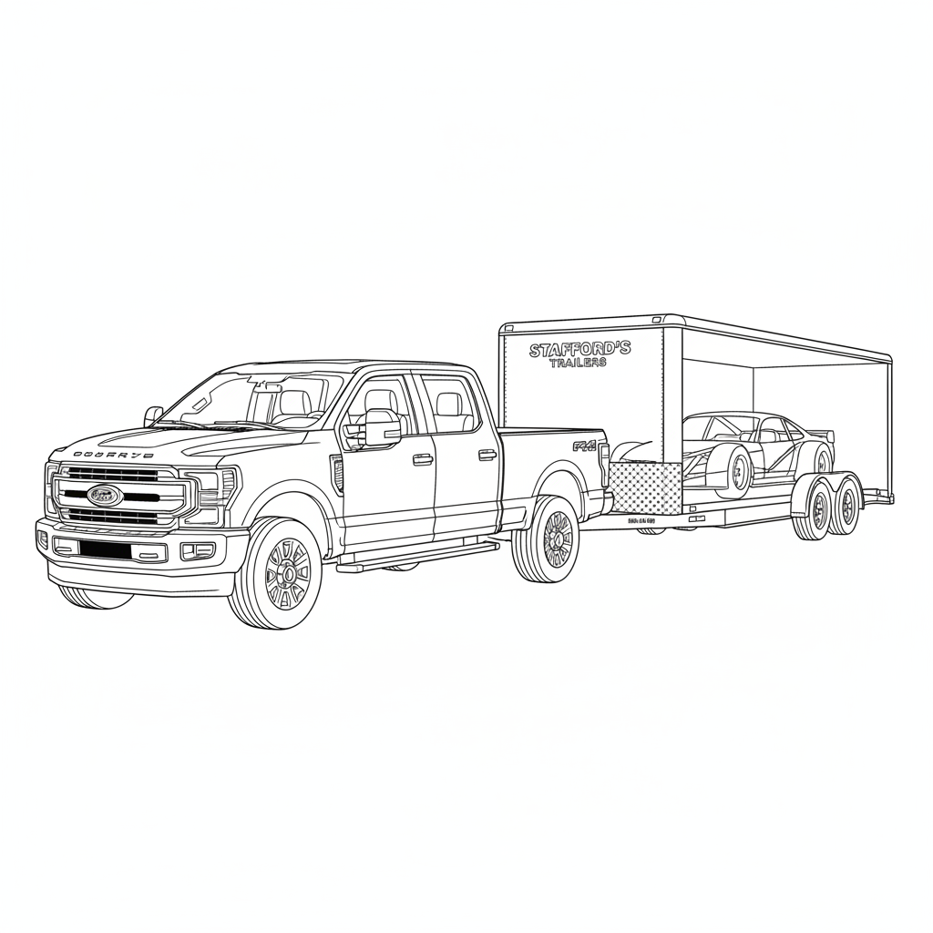2023 FORD Stafford's Trailers coloring page