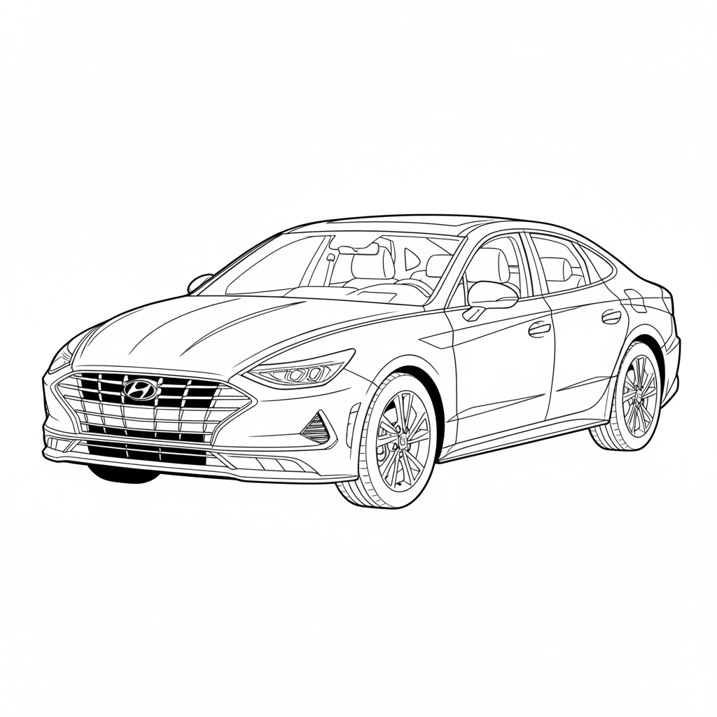 2023 HYUNDAI Sonata coloring page
