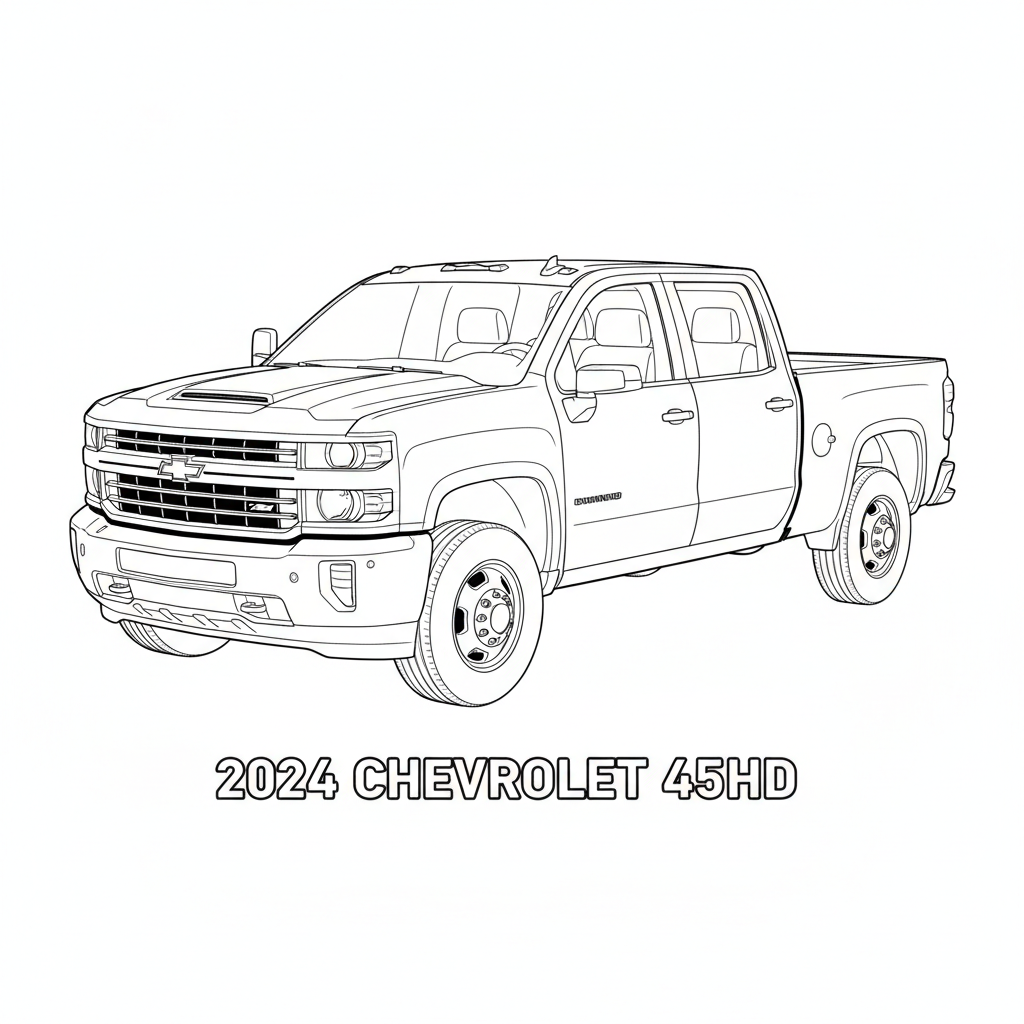 2024 CHEVROLET 4500HD coloring page