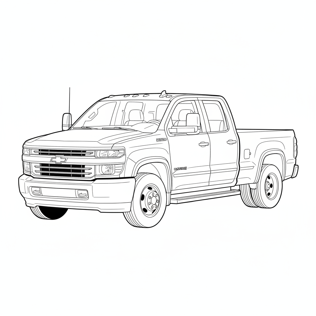 CHEVROLET 5500HG coloring page preview