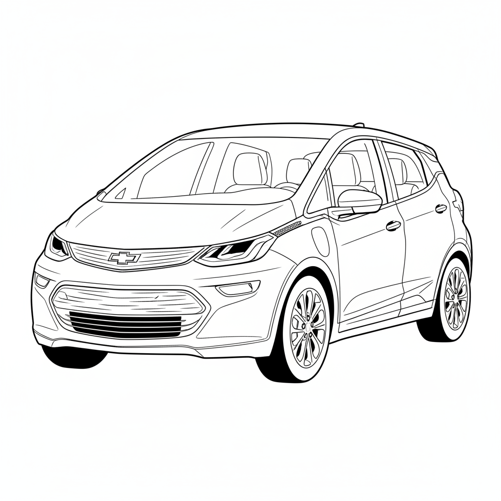 2024 CHEVROLET Bolt Incomplete coloring page