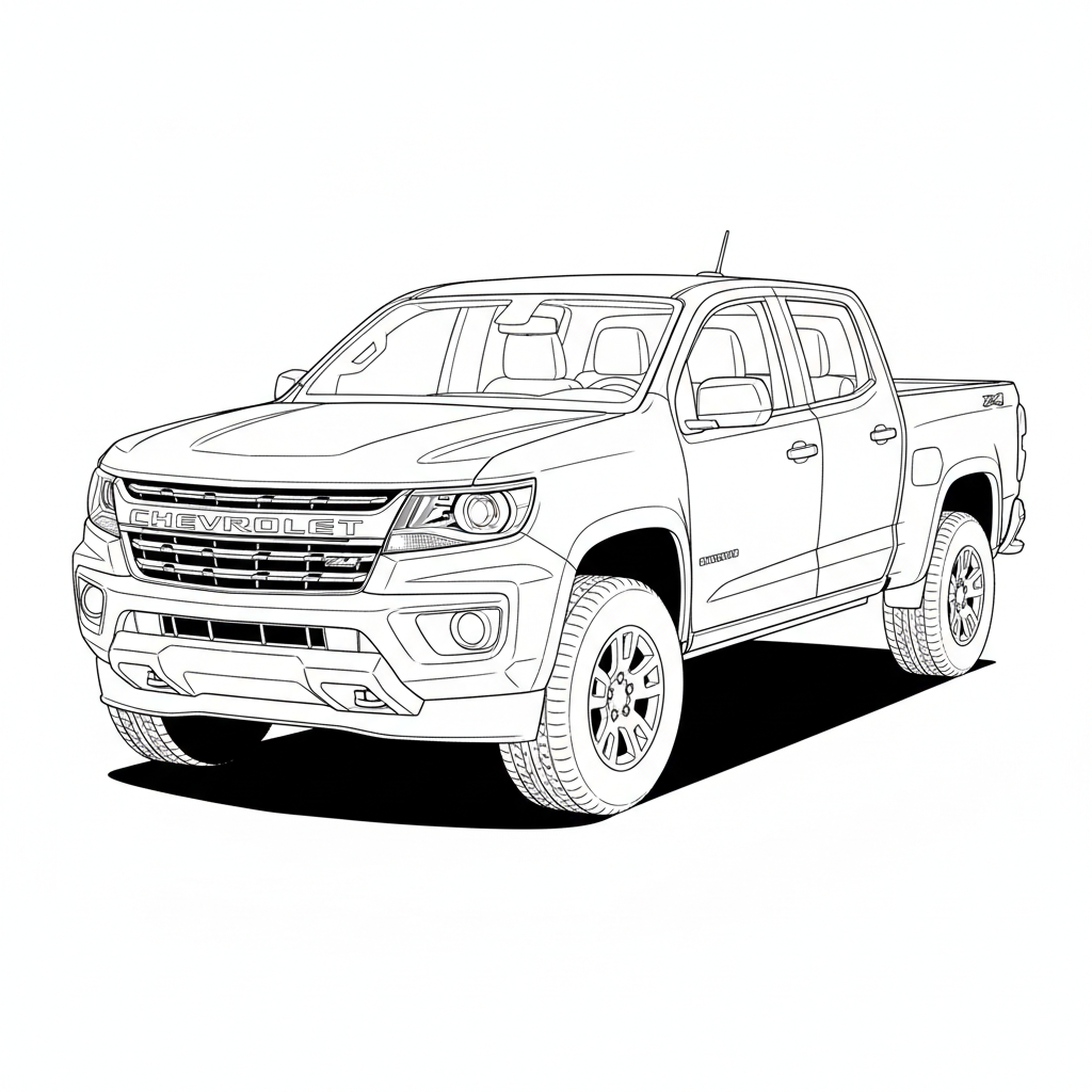 2024 CHEVROLET Colorado coloring page
