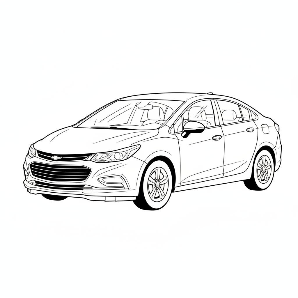 2024 CHEVROLET Cruze coloring page