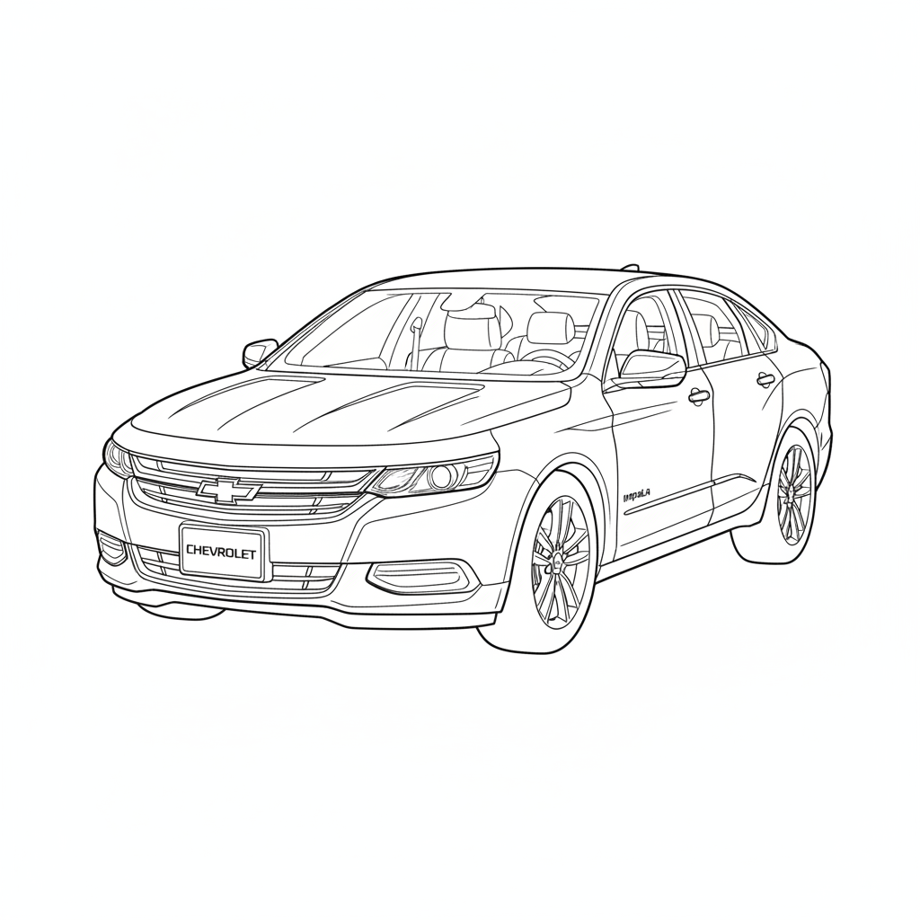 2024 CHEVROLET Impala coloring page