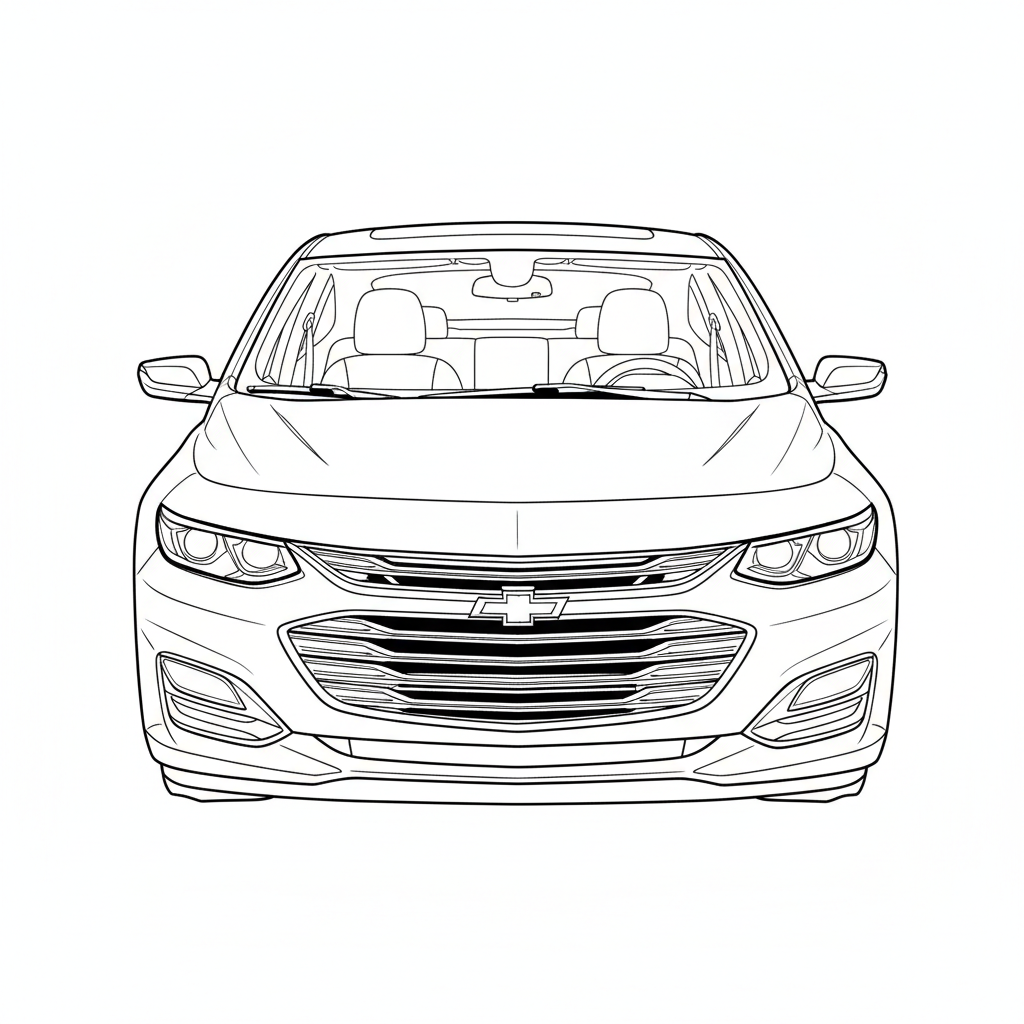 2024 CHEVROLET Malibu coloring page