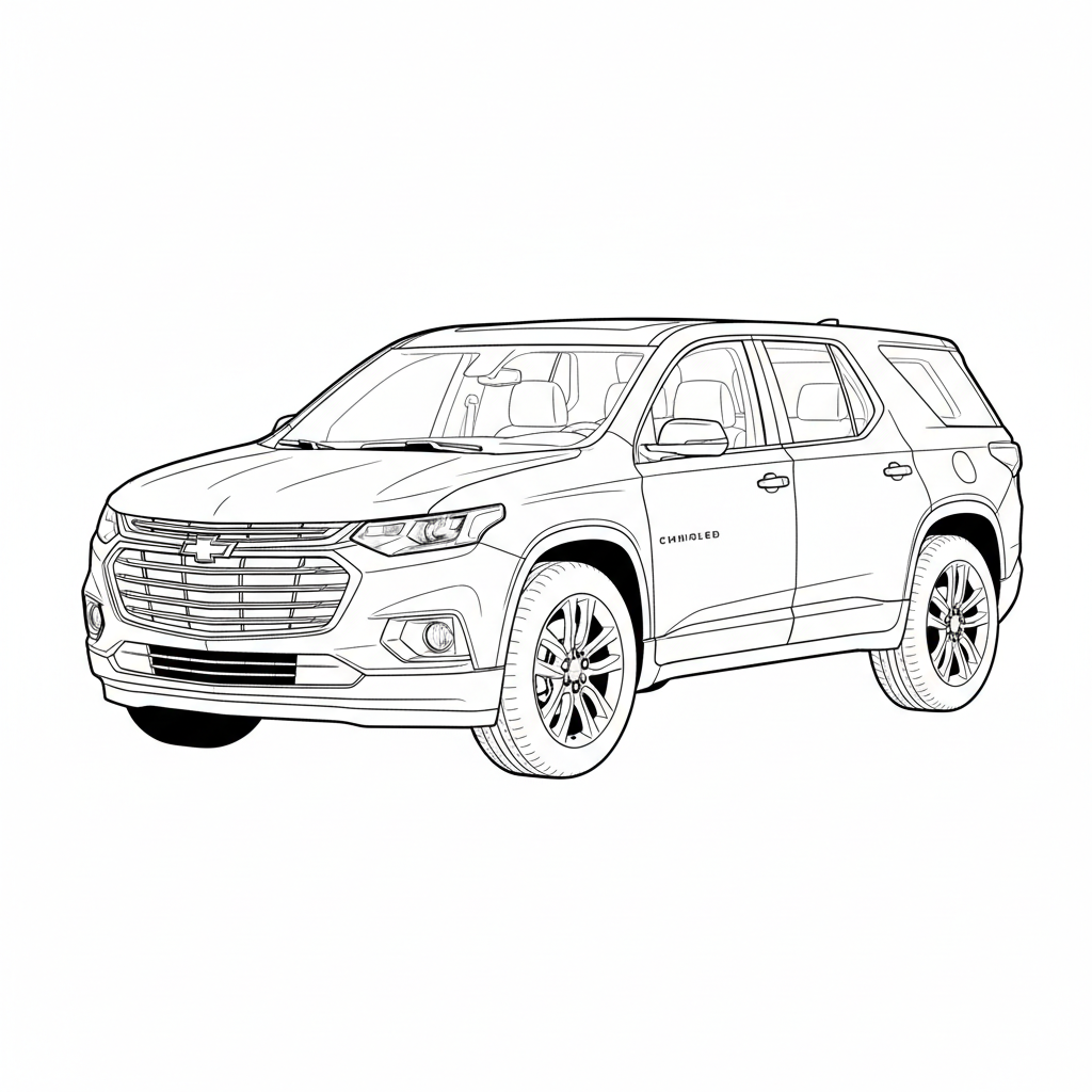 2024 CHEVROLET Traverse Limited coloring page