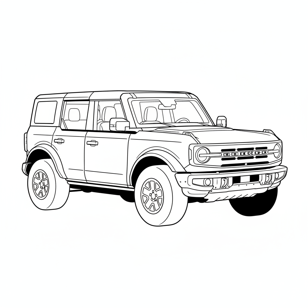 2024 FORD Bronco coloring page