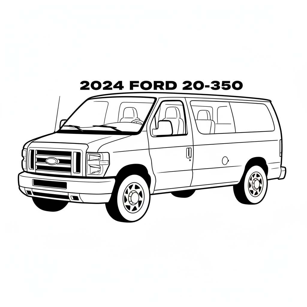 2024 FORD E-350 coloring page
