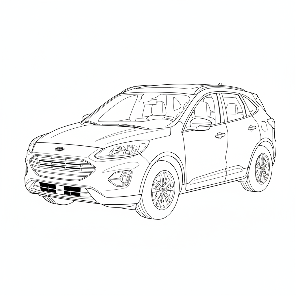 2024 FORD Escape coloring page