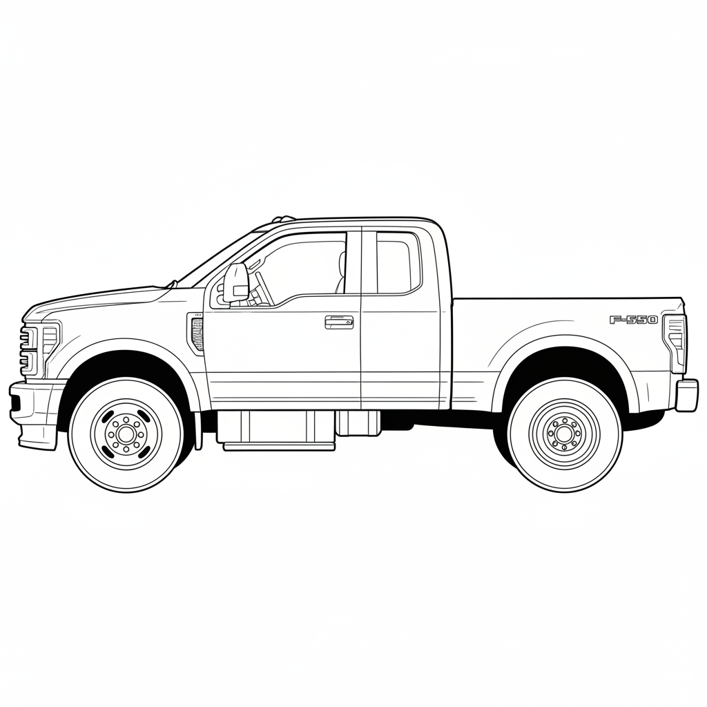 2024 FORD F-750 coloring page