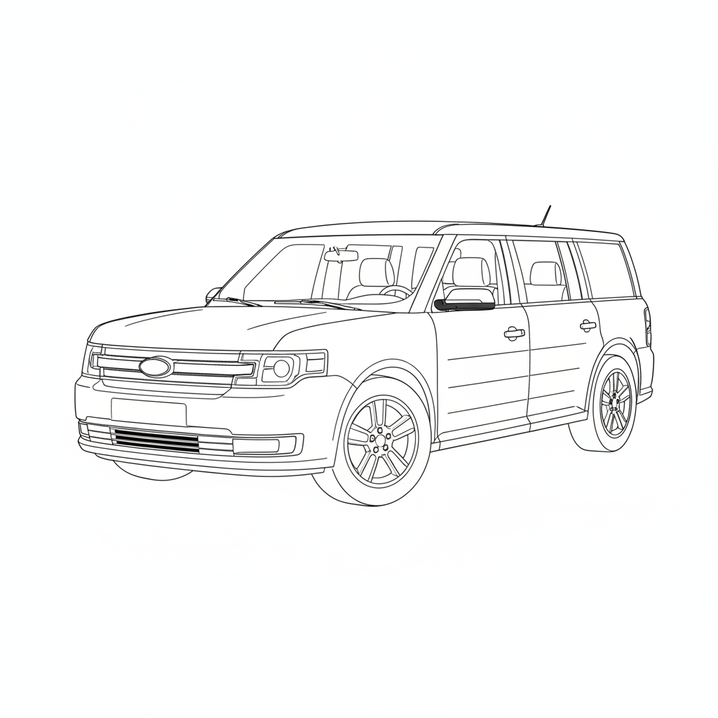 2024 FORD Flex coloring page