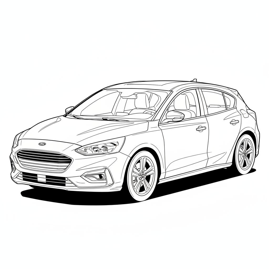 2024 FORD Focus coloring page