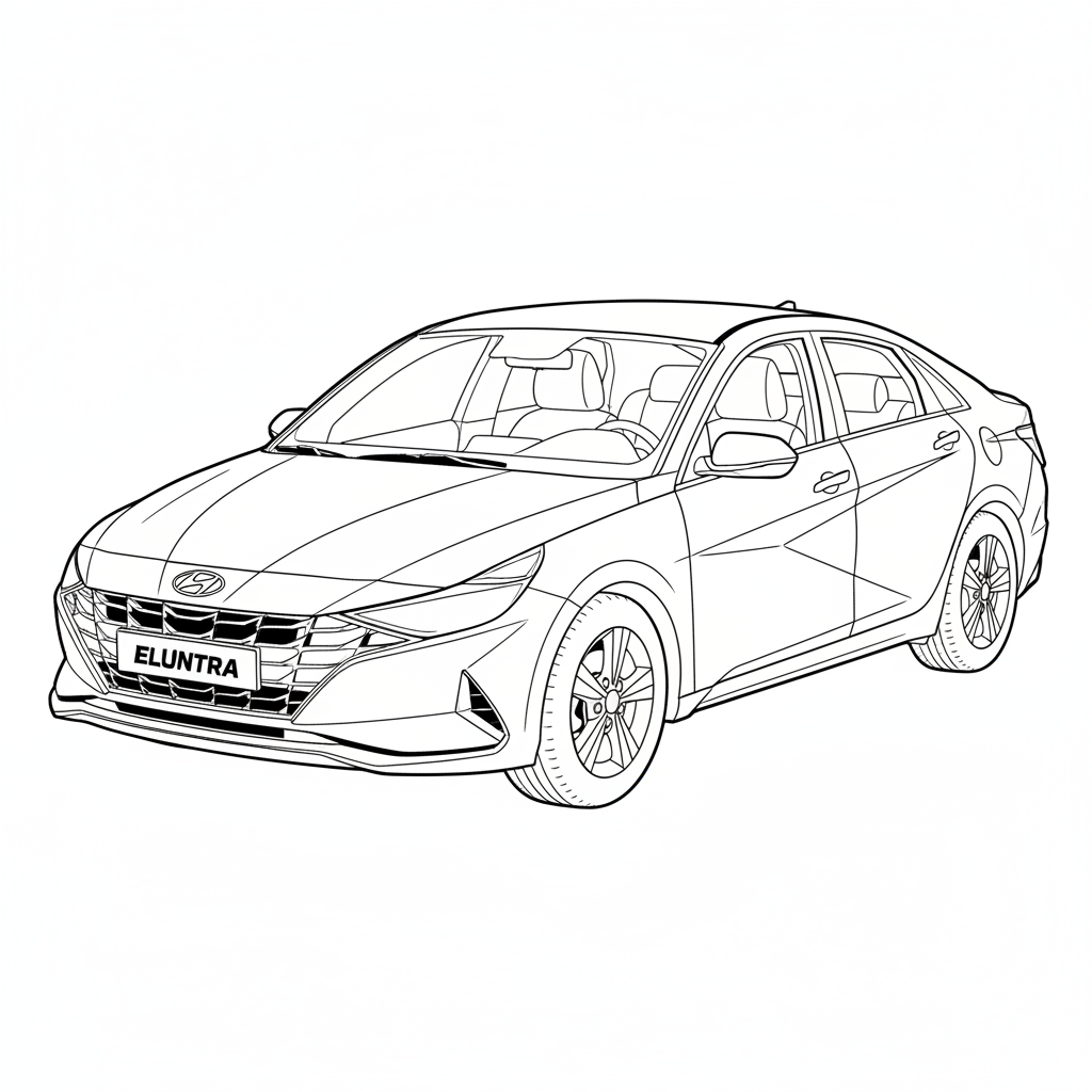 2024 HYUNDAI Elantra coloring page