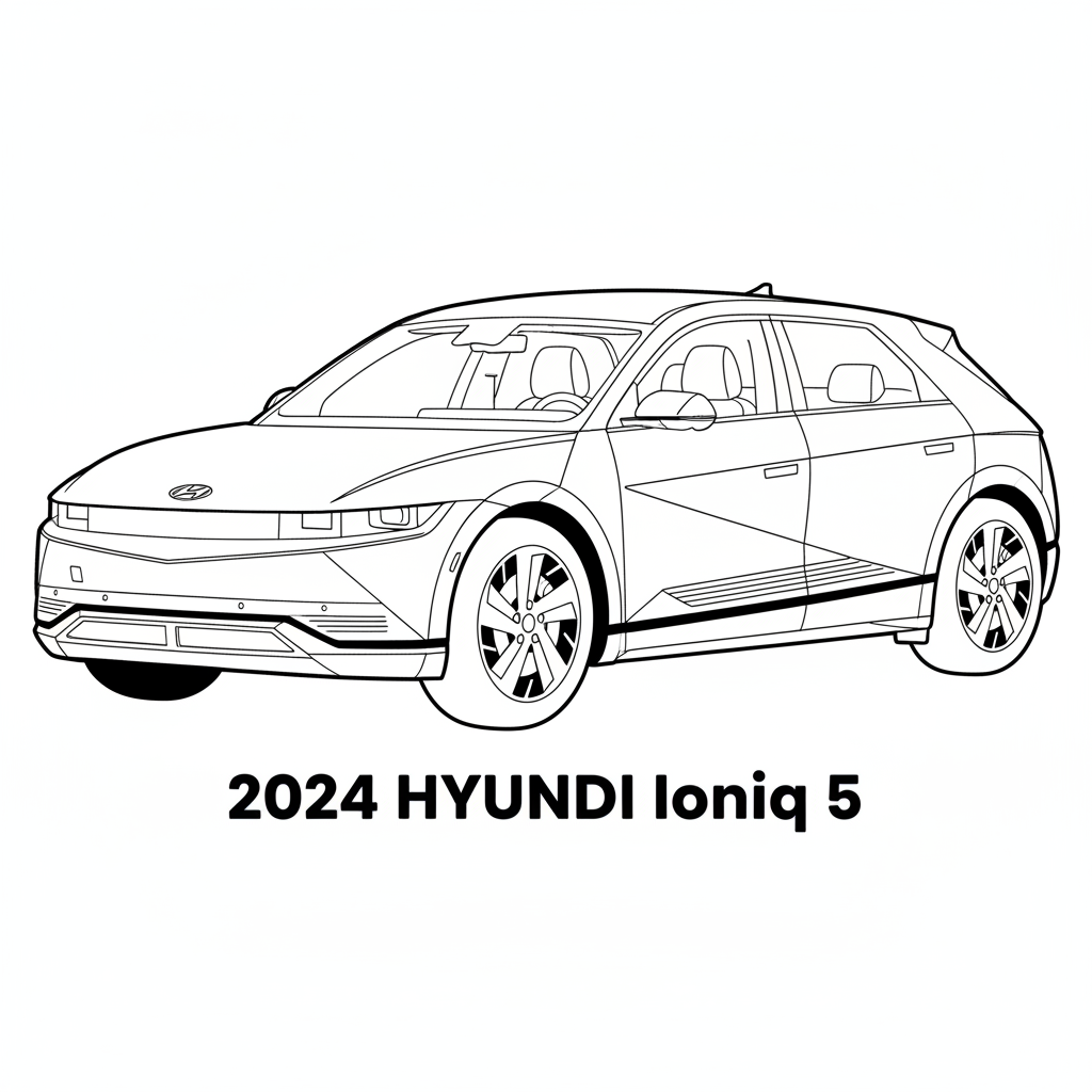 2024 HYUNDAI Ioniq 5 coloring page