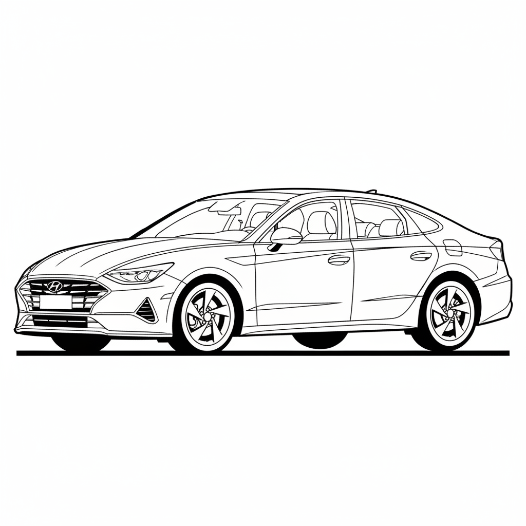 2024 HYUNDAI Sonata coloring page
