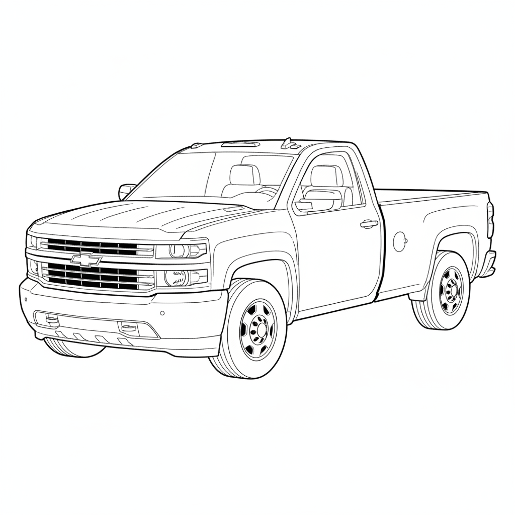 2025 CHEVROLET 4500HD coloring page