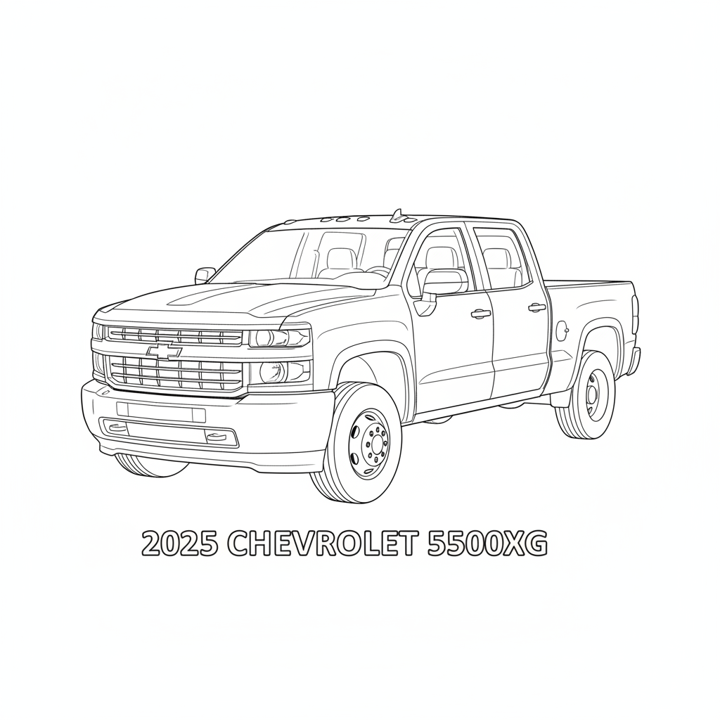 2025 CHEVROLET 5500XG coloring page