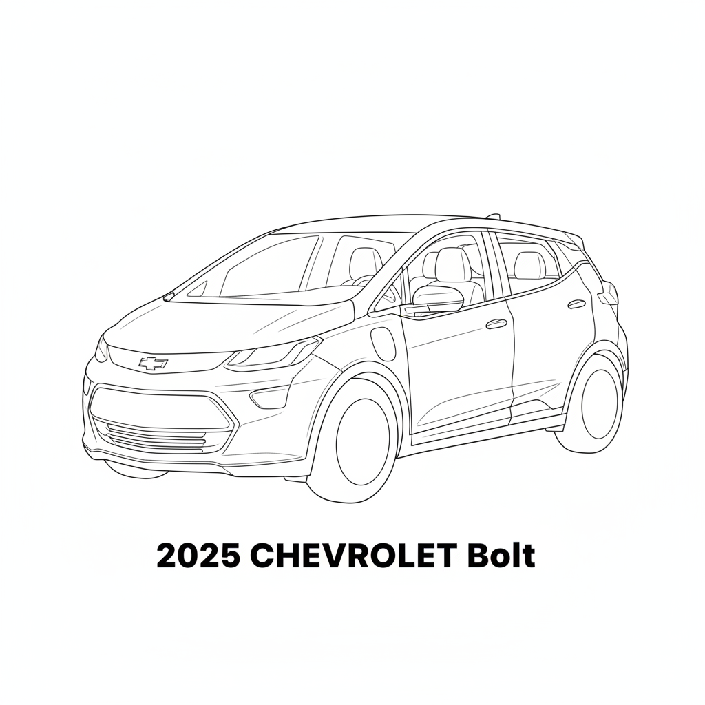 2025 CHEVROLET Bolt Incomplete coloring page