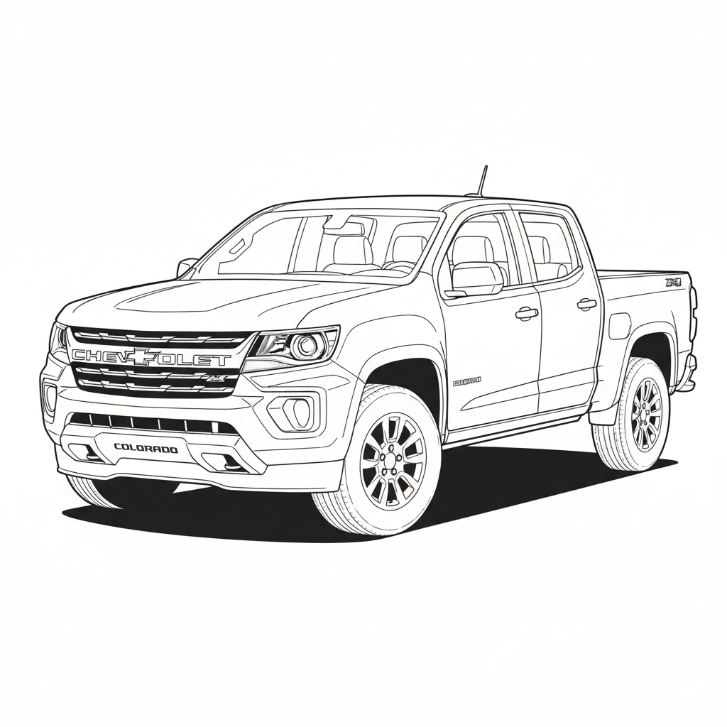 2025 CHEVROLET Colorado coloring page