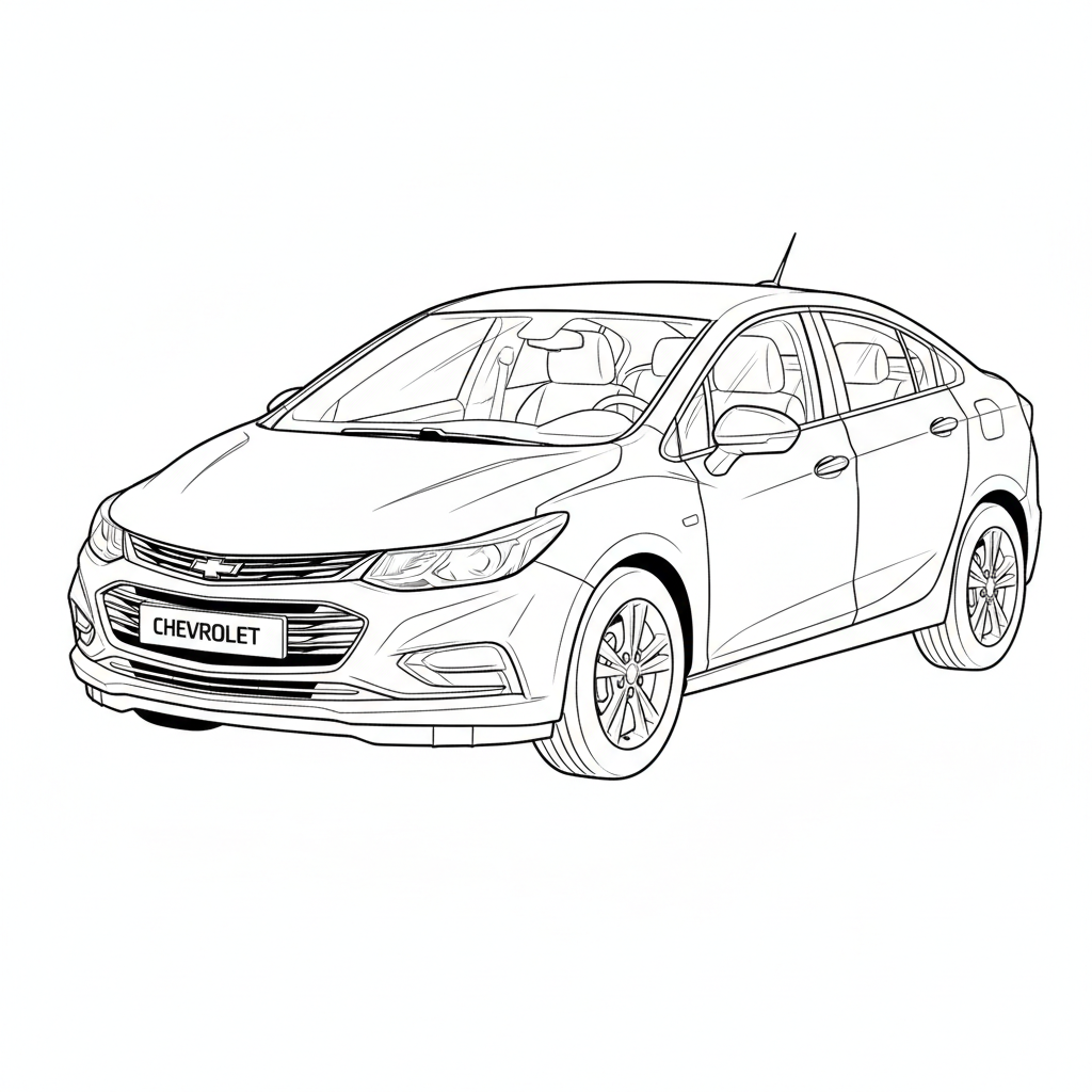 2025 CHEVROLET Cruze coloring page