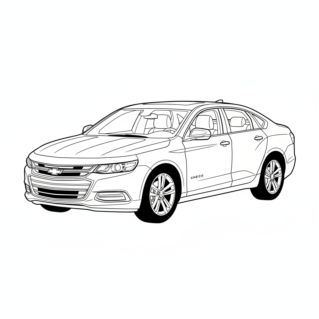 2025 CHEVROLET Impala coloring page