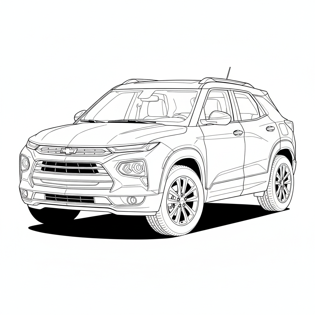 2025 CHEVROLET Trailblazer coloring page