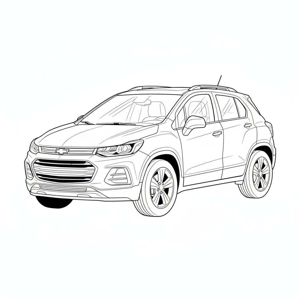 2025 CHEVROLET Trax coloring page