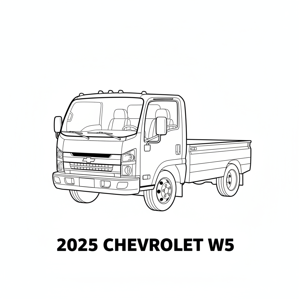 2025 CHEVROLET W5 coloring page