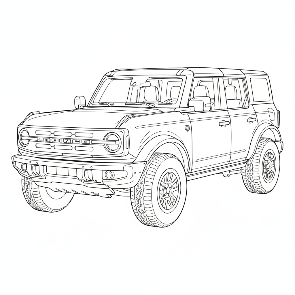 2025 FORD Bronco coloring page
