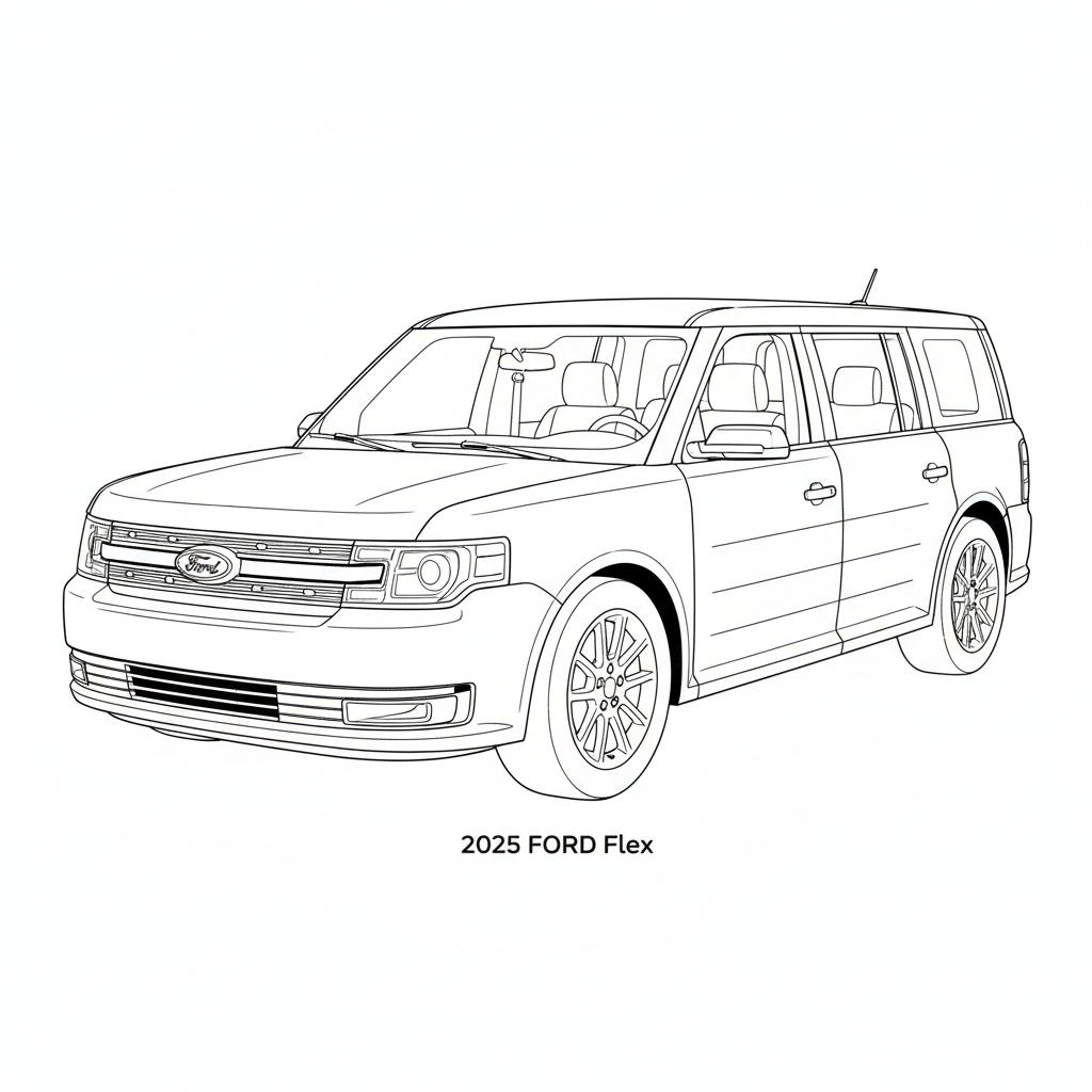 2025 FORD Flex coloring page