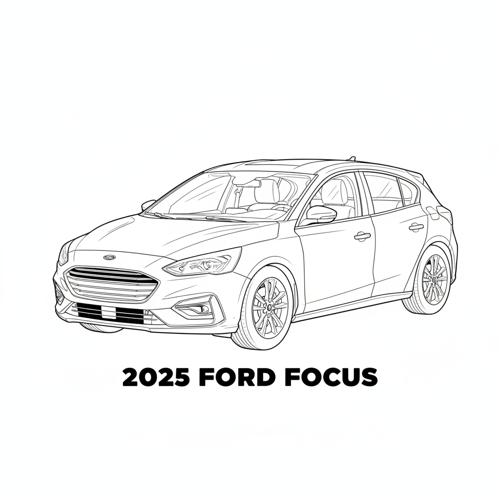 2025 FORD Focus coloring page