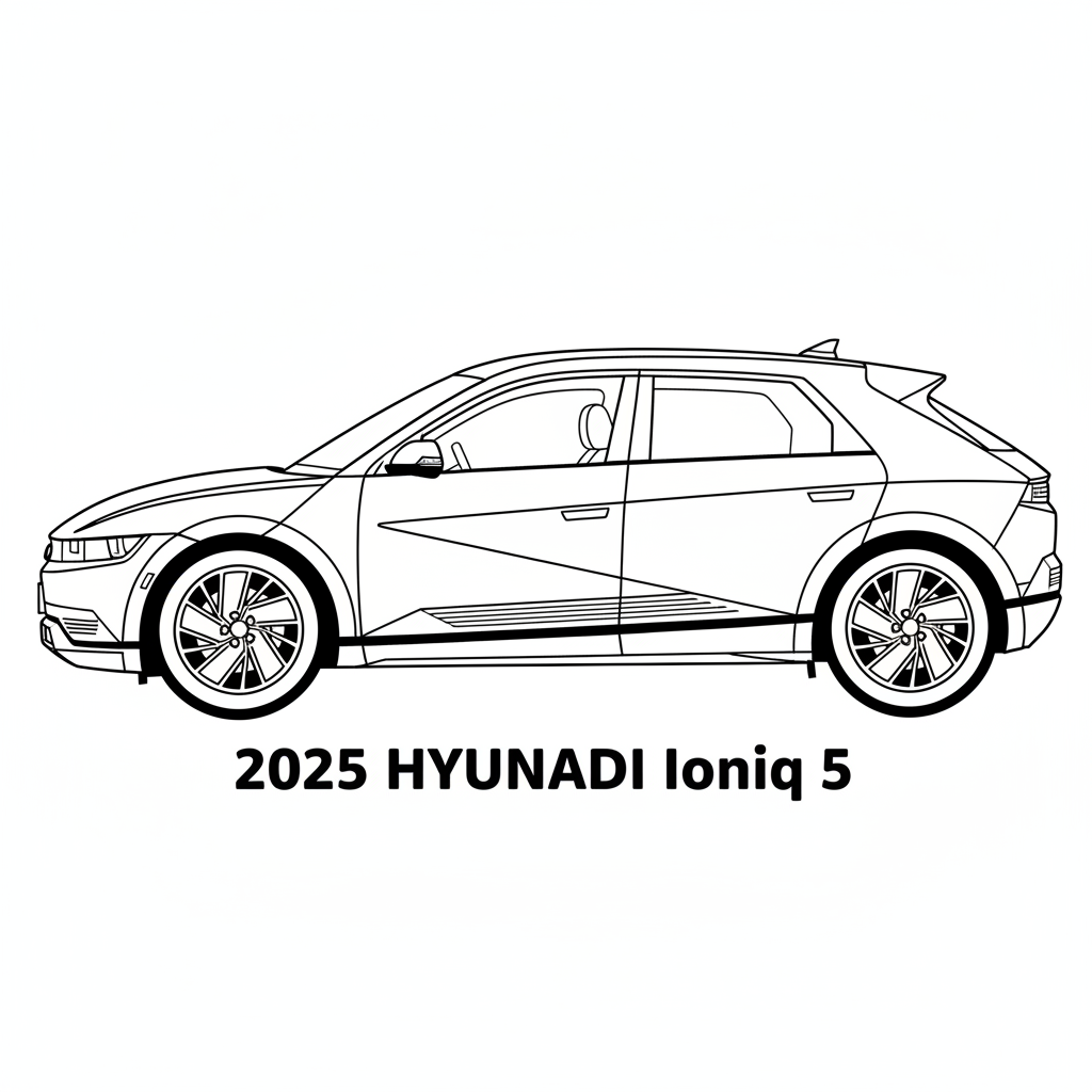 2025 HYUNDAI Ioniq 5 coloring page